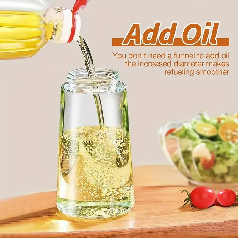 Multi-Functional Kitchen Oil Bottle Spray Oil Pouring Two-In-One Food-Grade Material Is Not Easy to Damage 500ML Large Capacity