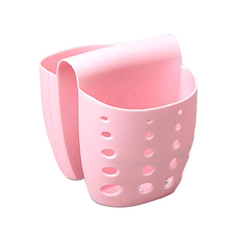 Kitchen Sink Double Basket Utensils Organizer Bag Soap Sponge Holder Bathroom Hanging Drain Storage Rack Accessory