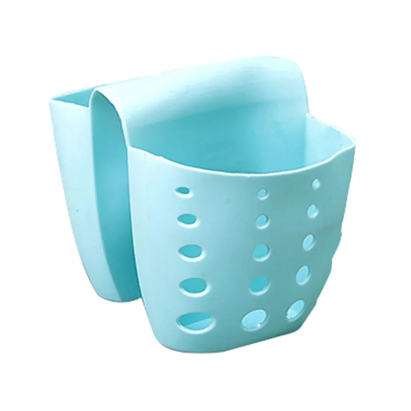 Kitchen Sink Double Basket Utensils Organizer Bag Soap Sponge Holder Bathroom Hanging Drain Storage Rack Accessory