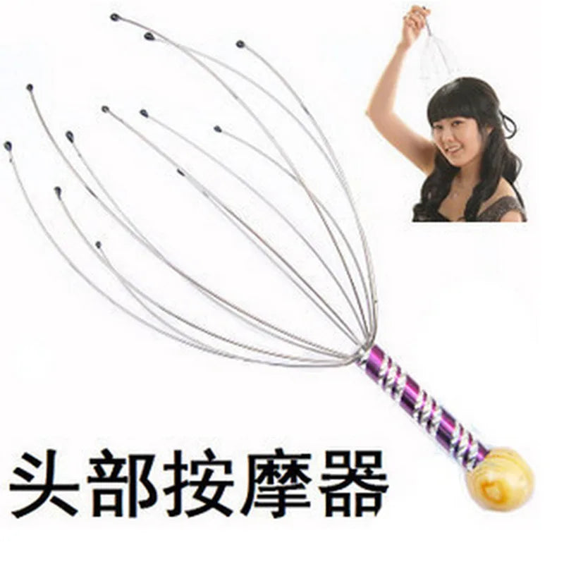 Head Massager Head Scratching Octopus Scalp Non Soul Extractor Divine Tool for Extracting Healthy and Healthy Hair