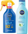 Spray Solar Niños Protege & Juega FP50+ (1 X 270 Ml) +  after Sun Loción Hidratante (1 X 400 Ml)