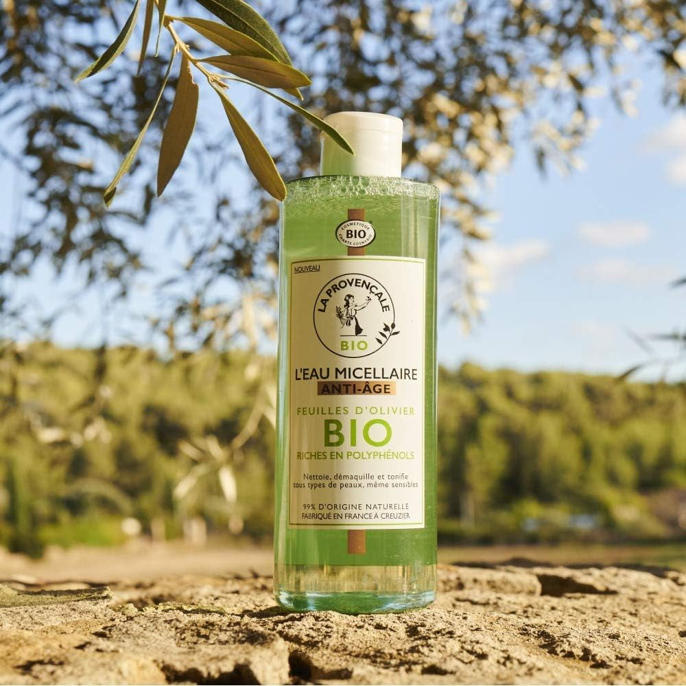 La Provençale Bio Micellaire Anti-Age Visage/Yeux Certifié Bio Huile D'Olive Bio AOC Provence Fabriqué En France Pour Tous Types De Peaux 400 Ml