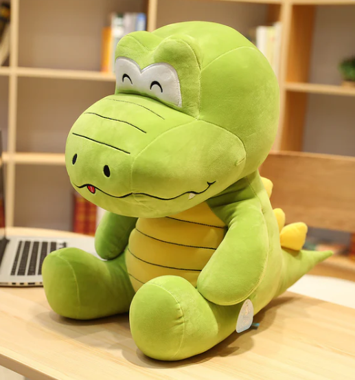 Peluche Suave de Cocodrilo Sentado