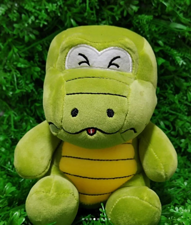 Peluche Suave de Cocodrilo Sentado