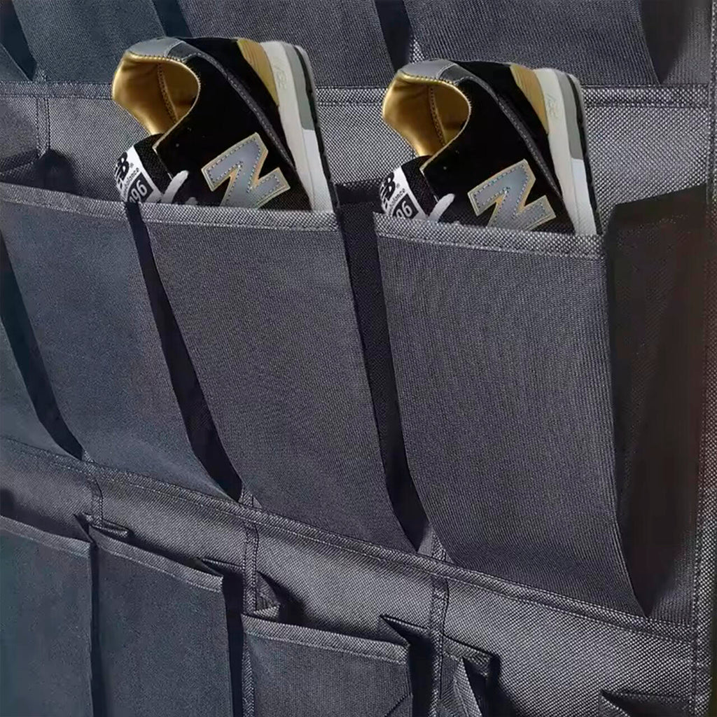 Organizador De Zapatos Y Otras Complementos,  Colgante Sobre La Puerta 20 Bolsillos Color Negro