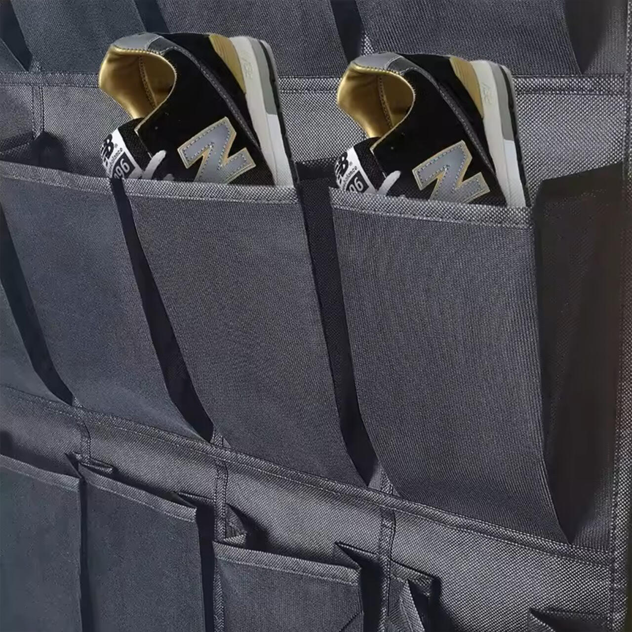 Organizador De Zapatos Y Otras Complementos,  Colgante Sobre La Puerta 20 Bolsillos Color Negro