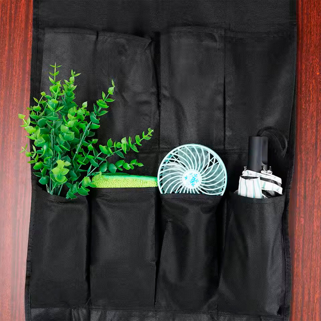Organizador De Zapatos Y Otras Complementos,  Colgante Sobre La Puerta 20 Bolsillos Color Negro