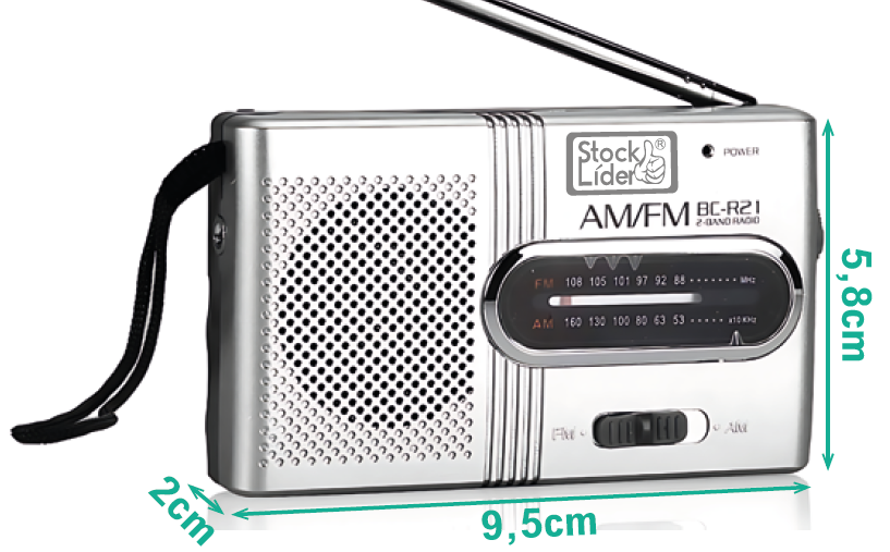 Radio AM-FM portátil- Ideal para cuando se va la Luz
