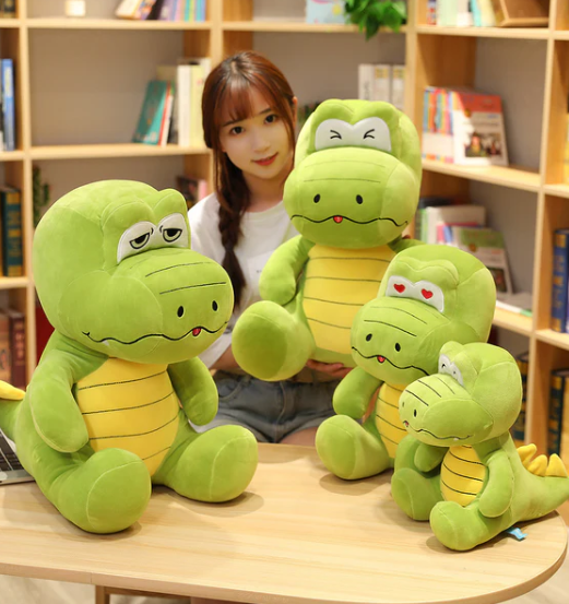 Peluche Suave de Cocodrilo Sentado